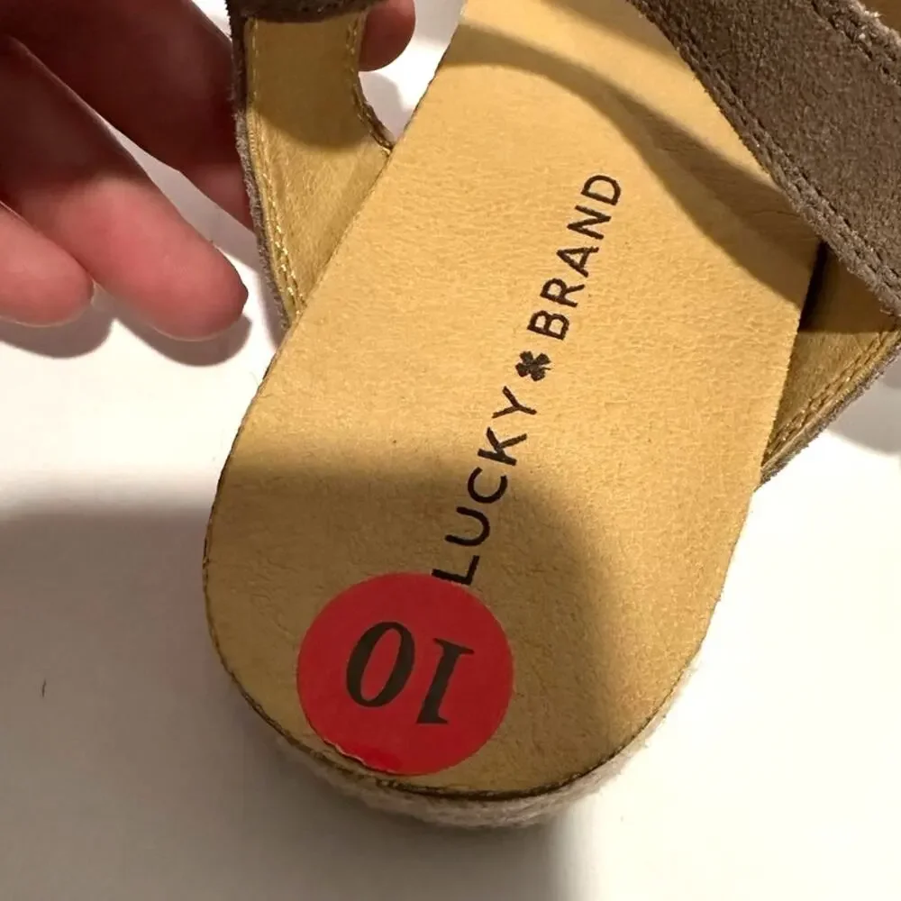 Lucky Brand Women's leather sandals size 10 New with tags